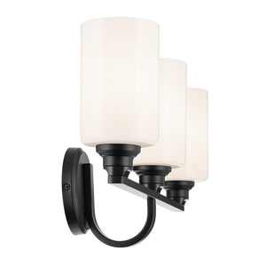 Kichler - 55226BK - Three Light Bath - Gioe - Black