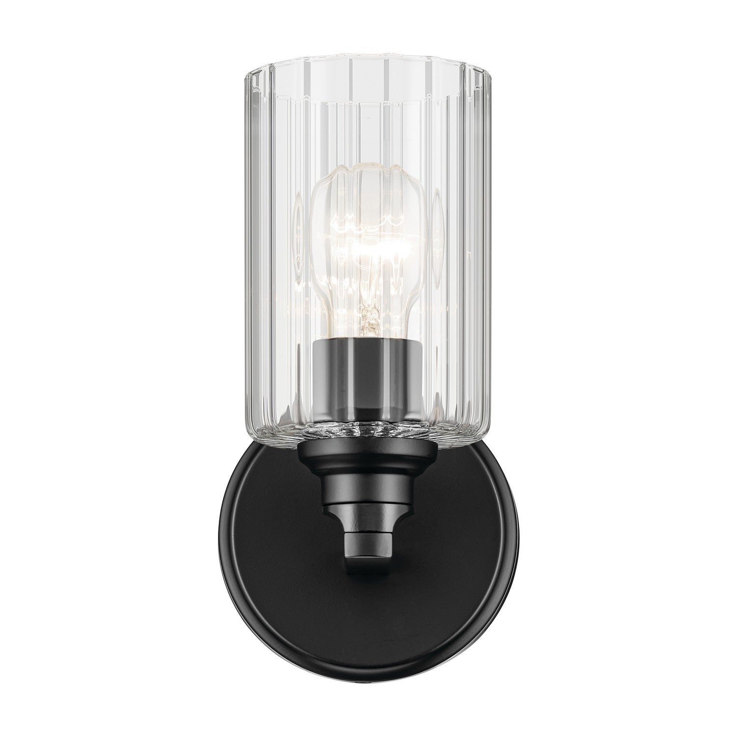 Kichler - 55224BKFLU - One Light Wall Sconce - Gioe - Black