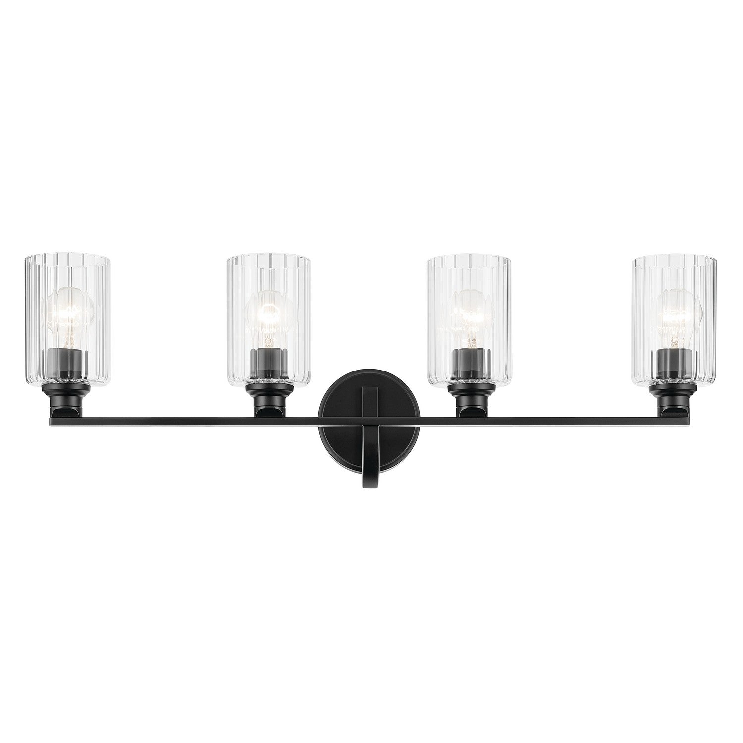 Kichler - 55227BKFLU - Four Light Bath - Gioe - Black