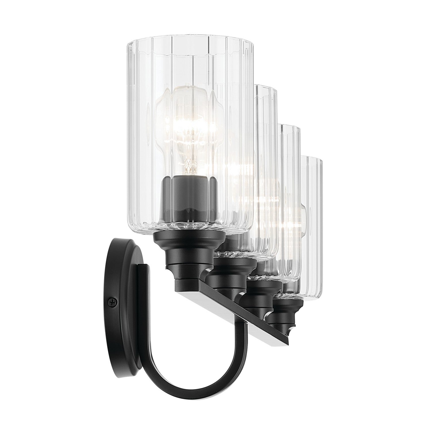 Kichler - 55227BKFLU - Four Light Bath - Gioe - Black