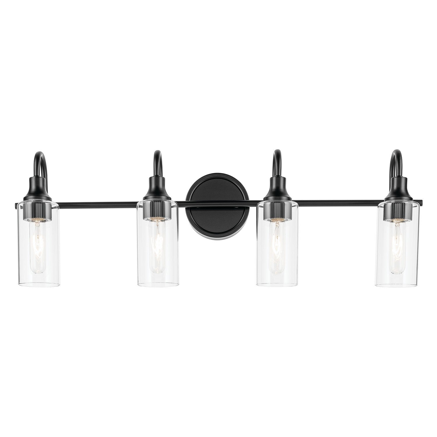 Kichler - 55212BK - Four Light Bath - Kavi - Black
