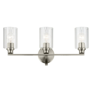 Kichler - 55226NIFLU - Three Light Bath - Gioe - Brushed Nickel