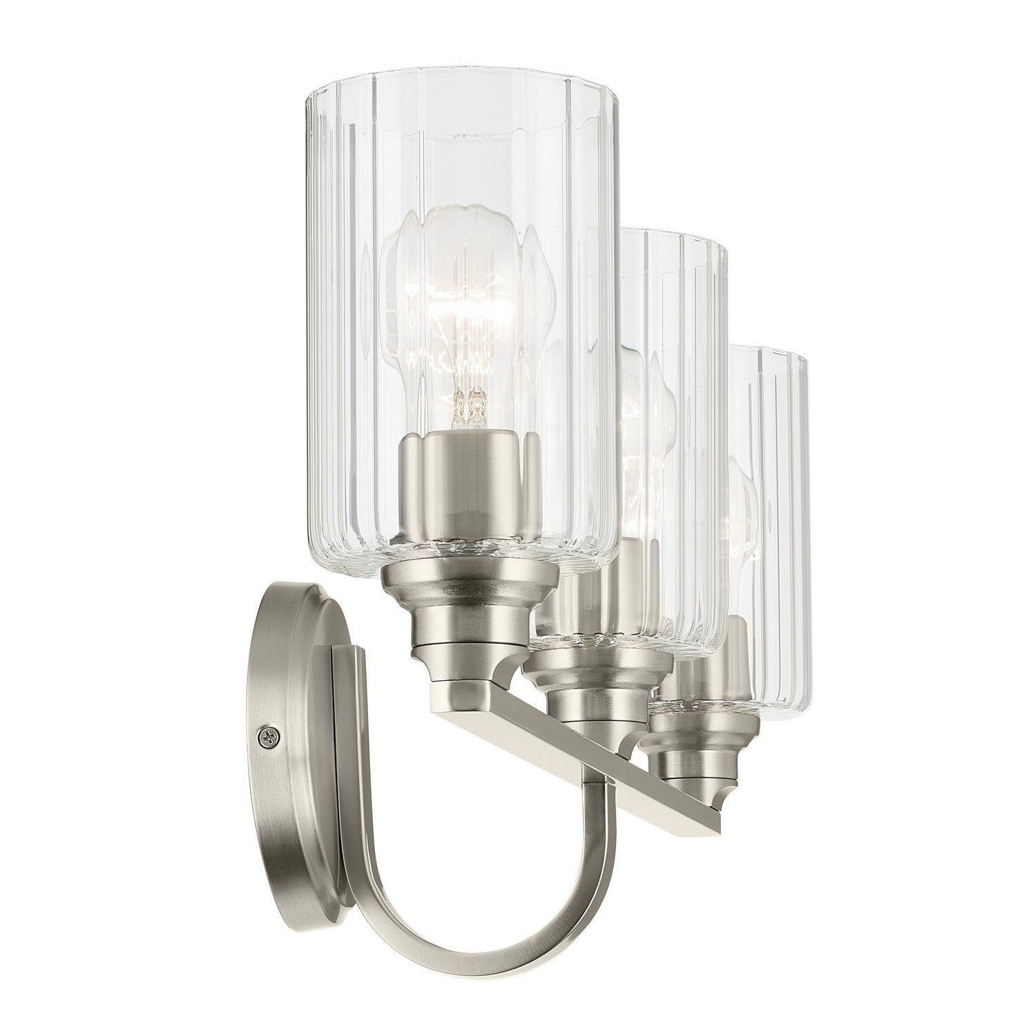 Kichler - 55226NIFLU - Three Light Bath - Gioe - Brushed Nickel