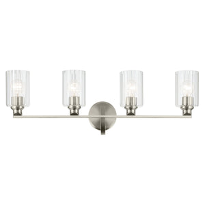 Kichler - 55227NIFLU - Four Light Bath - Gioe - Brushed Nickel
