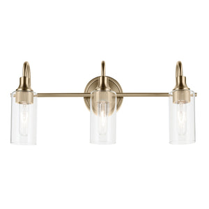 Kichler - 55211CPZ - Three Light Bath - Kavi - Champagne Bronze