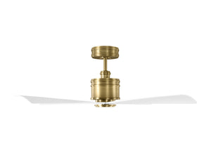 Visual Comfort Fan - 4LNCR44HAB - 44" Ceiling Fan - Launceton 44 - Hand Rubbed Antique Brass