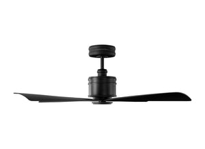 Visual Comfort Fan - 4LNCR44MBK - 44" Ceiling Fan - Launceton 44 - Midnight Black