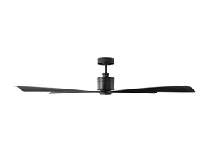 Visual Comfort Fan - 4LNCR72MBK - 72" Ceiling Fan - Launceton 72 - Midnight Black