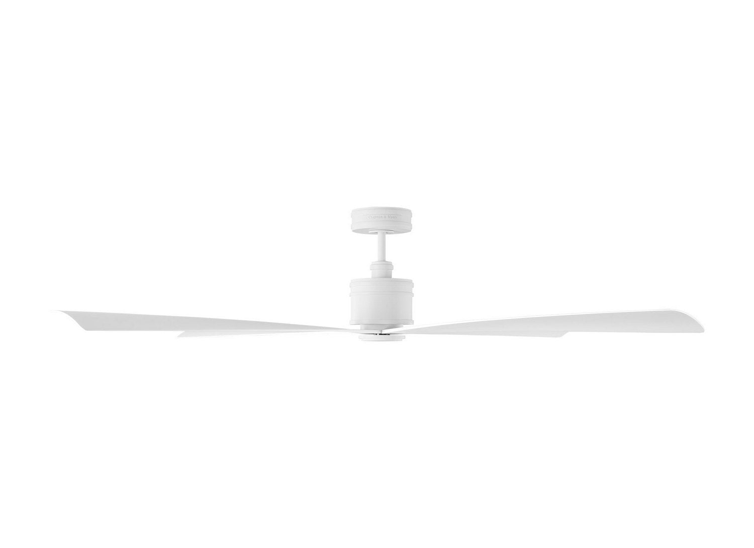 Visual Comfort Fan - 4LNCR72RZW - 72" Ceiling Fan - Launceton 72 - Matte White