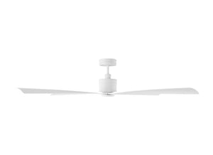 Visual Comfort Fan - 4LNCR72RZW - 72" Ceiling Fan - Launceton 72 - Matte White