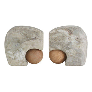 Arteriors - GAATI01 - Bookends, Set of 2 - Melt - Gray