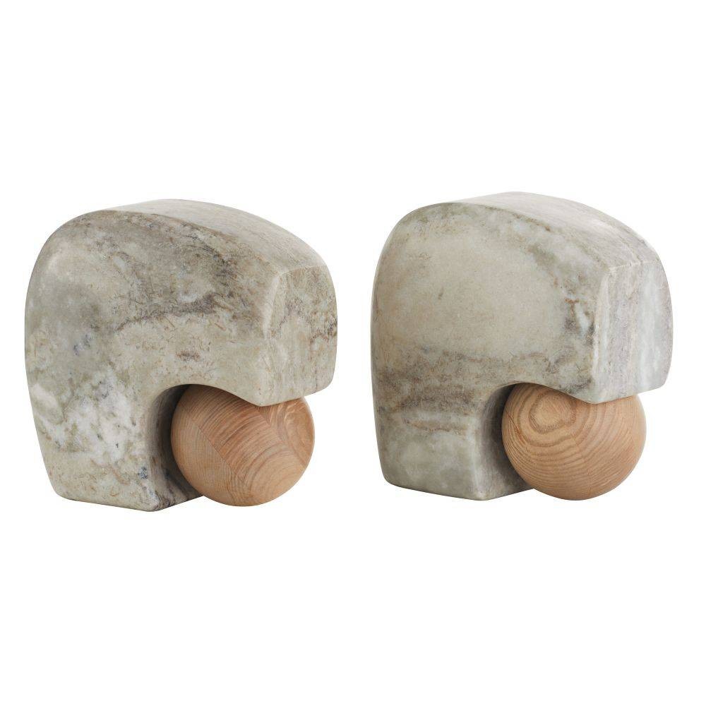 Arteriors - GAATI01 - Bookends, Set of 2 - Melt - Gray