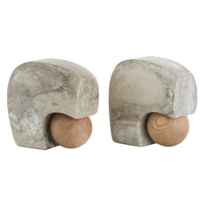 Arteriors - GAATI01 - Bookends, Set of 2 - Melt - Gray