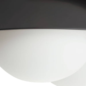 Arteriors - GADFC02 - Three Light Flush Mount - Glaze - Matte Black