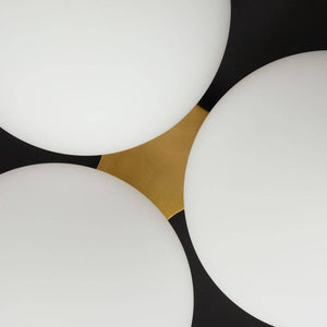 Arteriors - GADFC02 - Three Light Flush Mount - Glaze - Matte Black