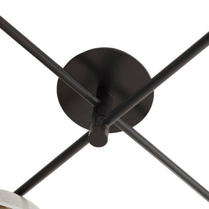 Arteriors - GADFC03 - Four Light Flush Mount - Glaze - Ivory Stained Crackle