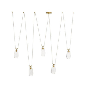 Arteriors - GADLC01 - LED Chandelier - Melt - Antique Brass