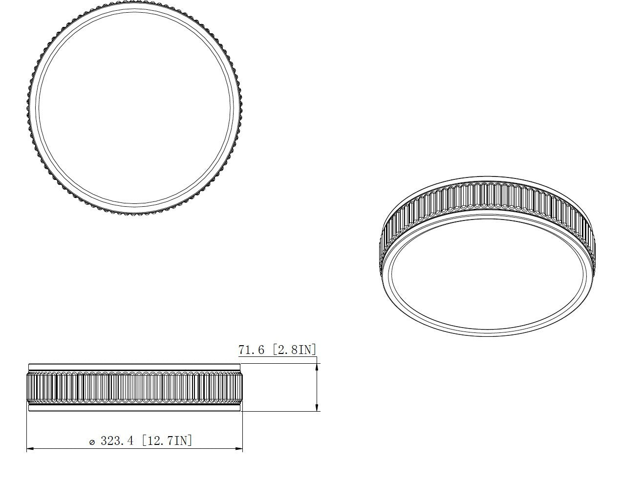 Z-Lite - 1013F12-BN-LED - LED Flush Mount - Stari - Brushed Nickel