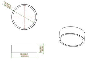 Z-Lite - 1017F12-BRZ-LED - LED Flush Mount - Coronado - Bronze
