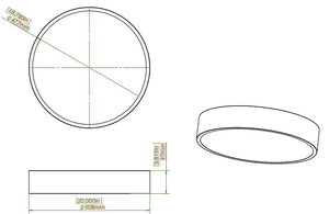 Z-Lite - 1017F20-BRZ-LED - LED Flush Mount - Coronado - Bronze