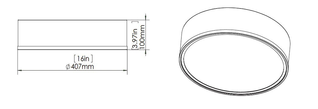 Z-Lite - 1018F16-MB-MGLD-LED - LED Flush Mount - Bradley - Matte Black + Modern Gold
