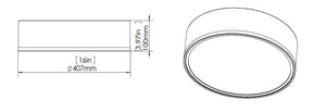 Z-Lite - 1018F16-MB-MGLD-LED - LED Flush Mount - Bradley - Matte Black + Modern Gold