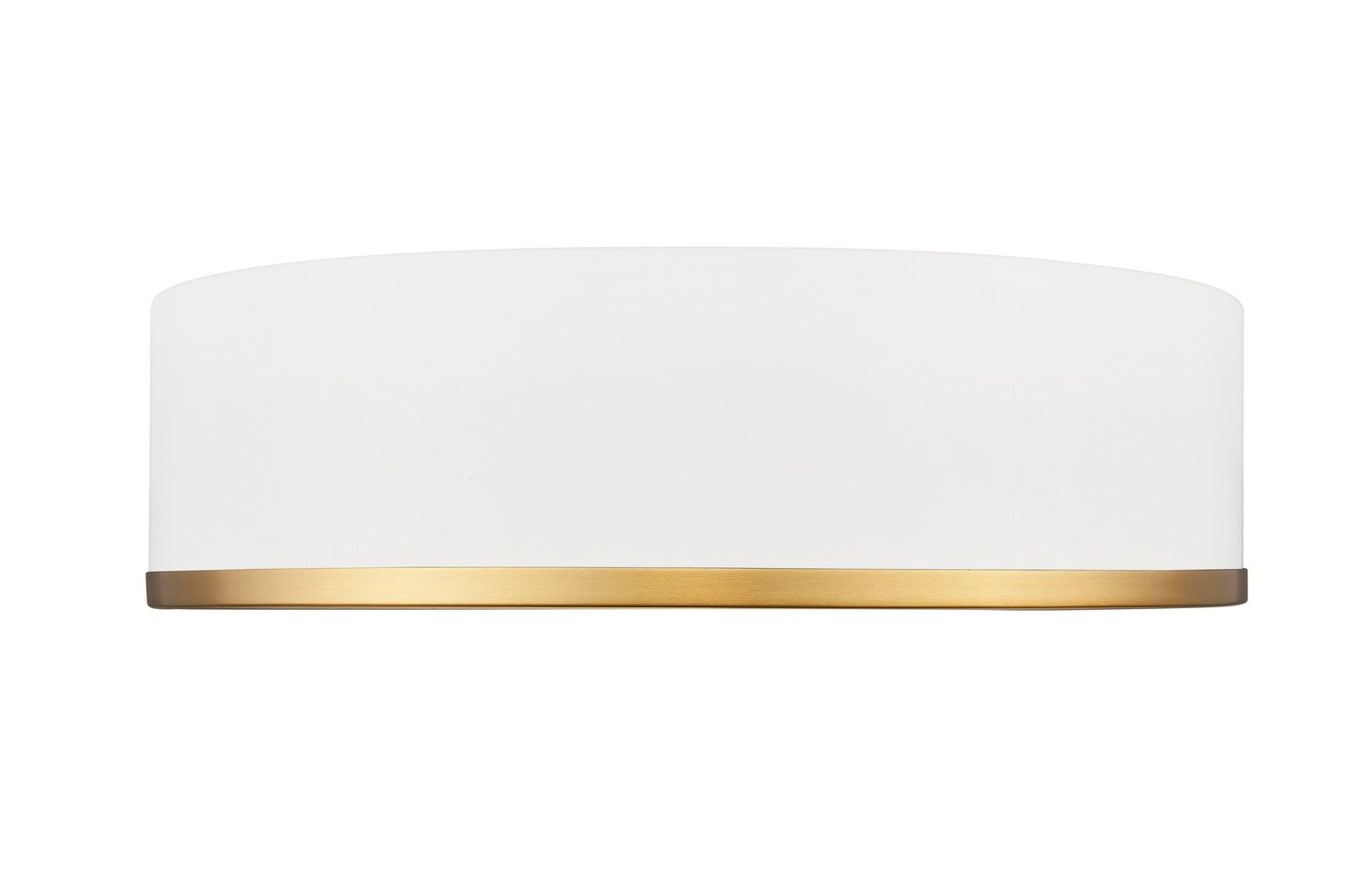Z-Lite - 1018F16-MW-MGLD-LED - LED Flush Mount - Bradley - Matte White + Modern Gold