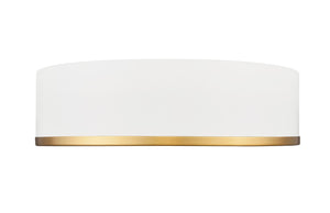 Z-Lite - 1018F16-MW-MGLD-LED - LED Flush Mount - Bradley - Matte White + Modern Gold
