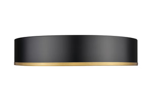 Z-Lite - 1018F20-MB-MGLD-LED - LED Flush Mount - Bradley - Matte Black + Modern Gold