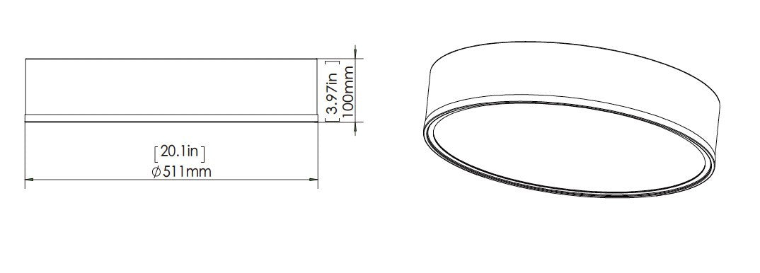 Z-Lite - 1018F20-MB-MGLD-LED - LED Flush Mount - Bradley - Matte Black + Modern Gold