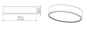 Z-Lite - 1018F20-MB-MGLD-LED - LED Flush Mount - Bradley - Matte Black + Modern Gold