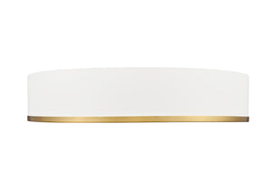 Z-Lite - 1018F20-MW-MGLD-LED - LED Flush Mount - Bradley - Matte White + Modern Gold