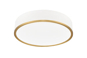 Z-Lite - 1018F20-MW-MGLD-LED - LED Flush Mount - Bradley - Matte White + Modern Gold