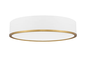 Z-Lite - 1018F20-MW-MGLD-LED - LED Flush Mount - Bradley - Matte White + Modern Gold