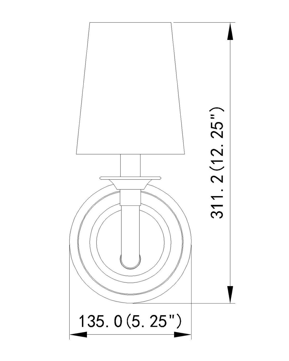Z-Lite - 1950-1S-RB - One Light Wall Sconce - Katerina - Rubbed Brass