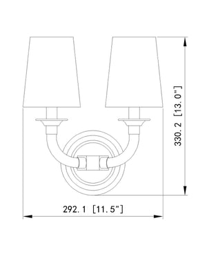 Z-Lite - 1950-2S-BN - Two Light Wall Sconce - Katerina - Brushed Nickel