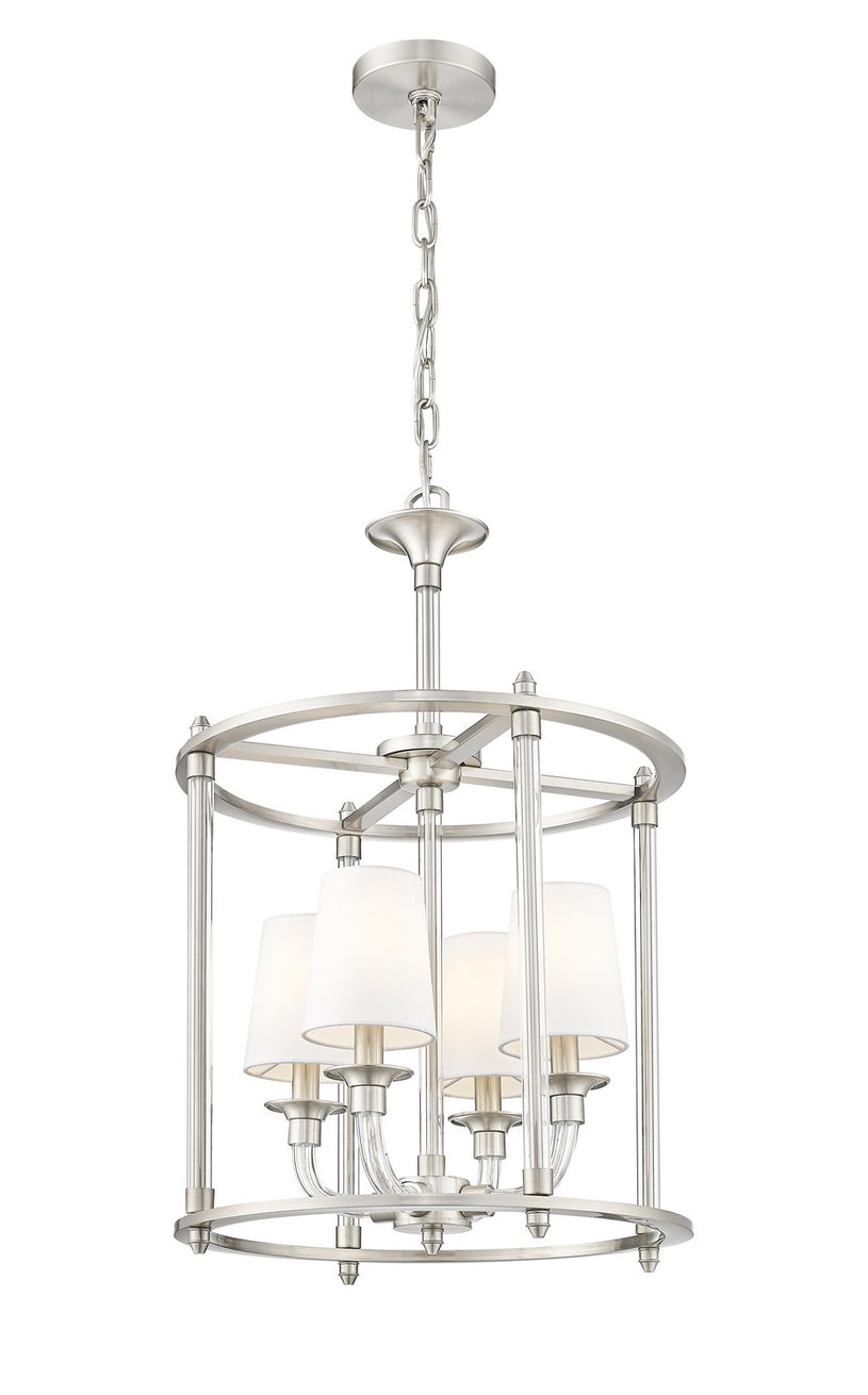 Z-Lite - 1950-4C-BN - Four Light Chandelier - Katerina - Brushed Nickel