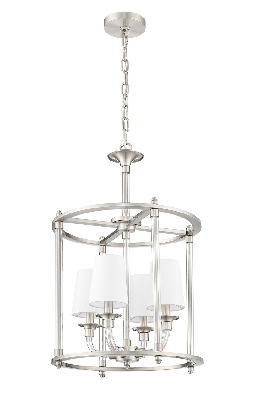 Z-Lite - 1950-4C-BN - Four Light Chandelier - Katerina - Brushed Nickel