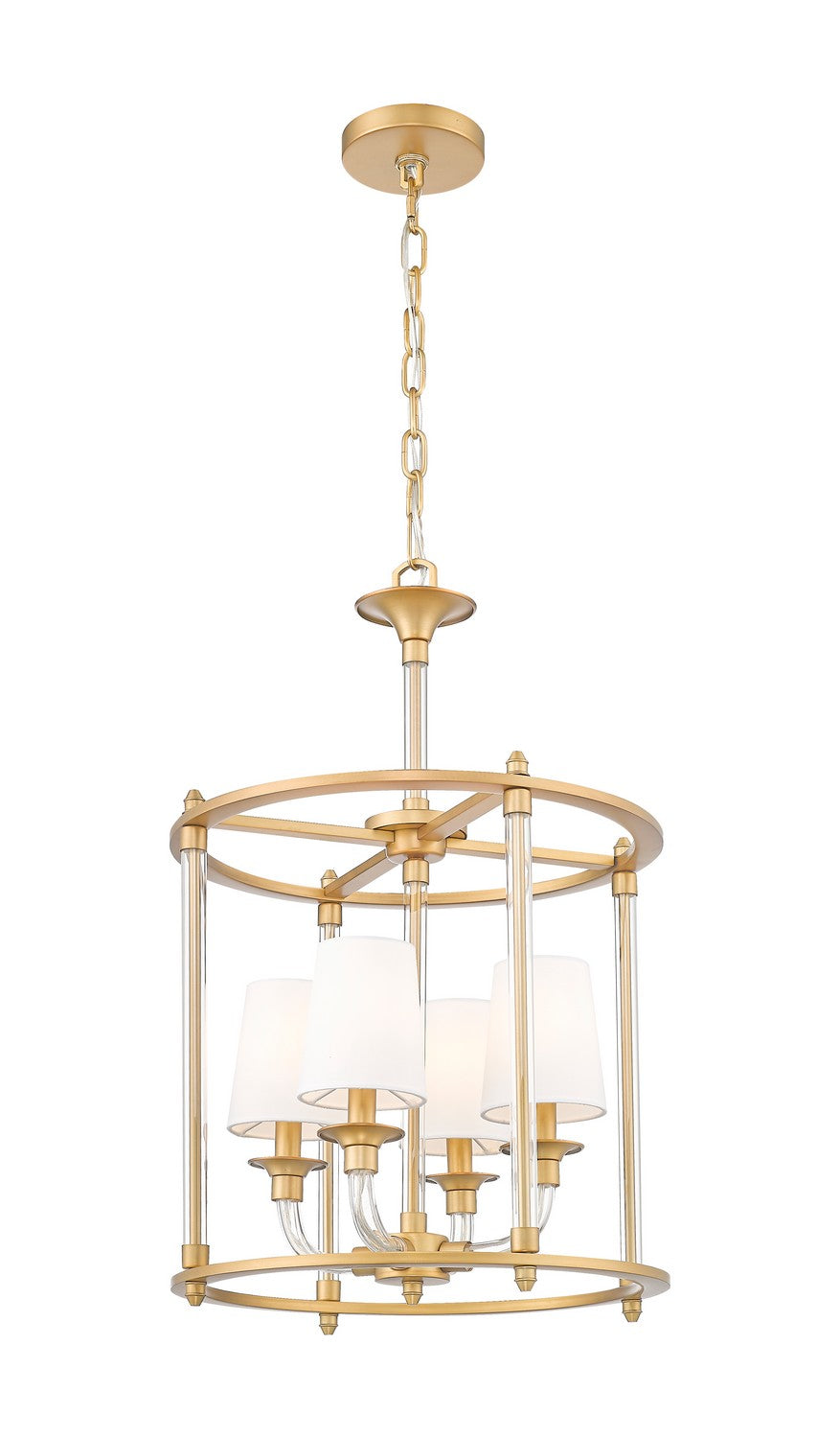 Z-Lite - 1950-4C-RB - Four Light Chandelier - Katerina - Rubbed Brass