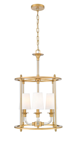 Z-Lite - 1950-4C-RB - Four Light Chandelier - Katerina - Rubbed Brass