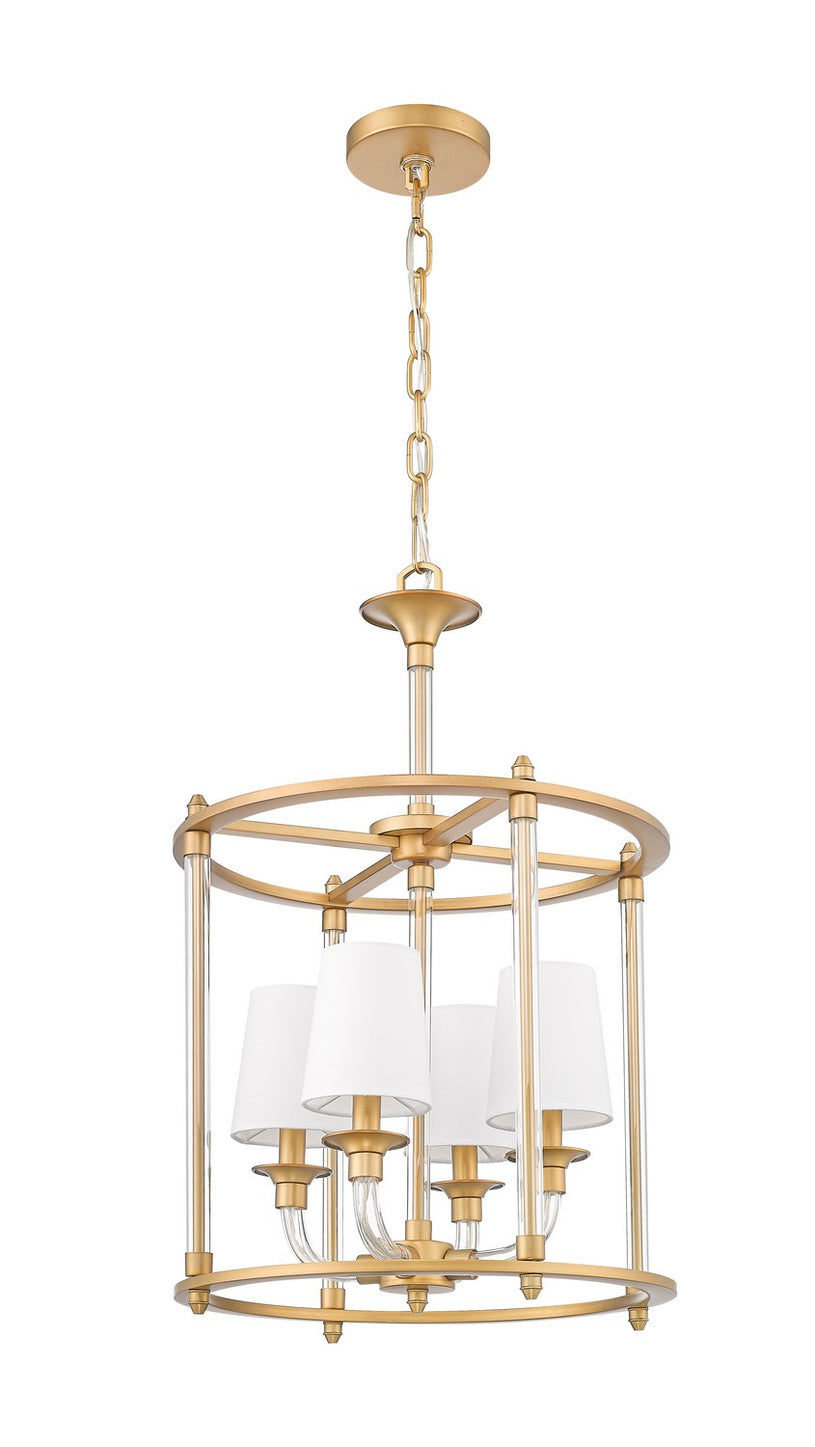 Z-Lite - 1950-4C-RB - Four Light Chandelier - Katerina - Rubbed Brass