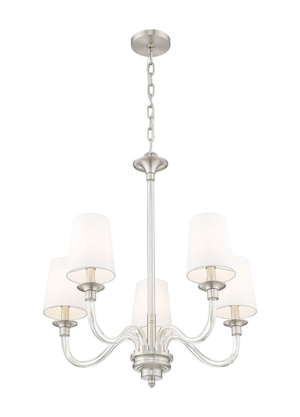 Z-Lite - 1950-5BN - Five Light Chandelier - Katerina - Brushed Nickel