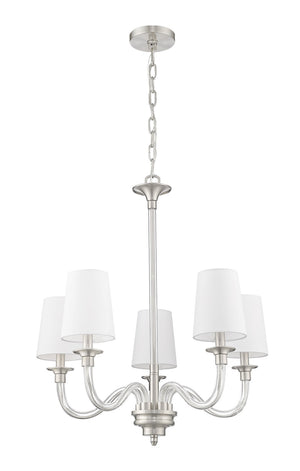 Z-Lite - 1950-5BN - Five Light Chandelier - Katerina - Brushed Nickel
