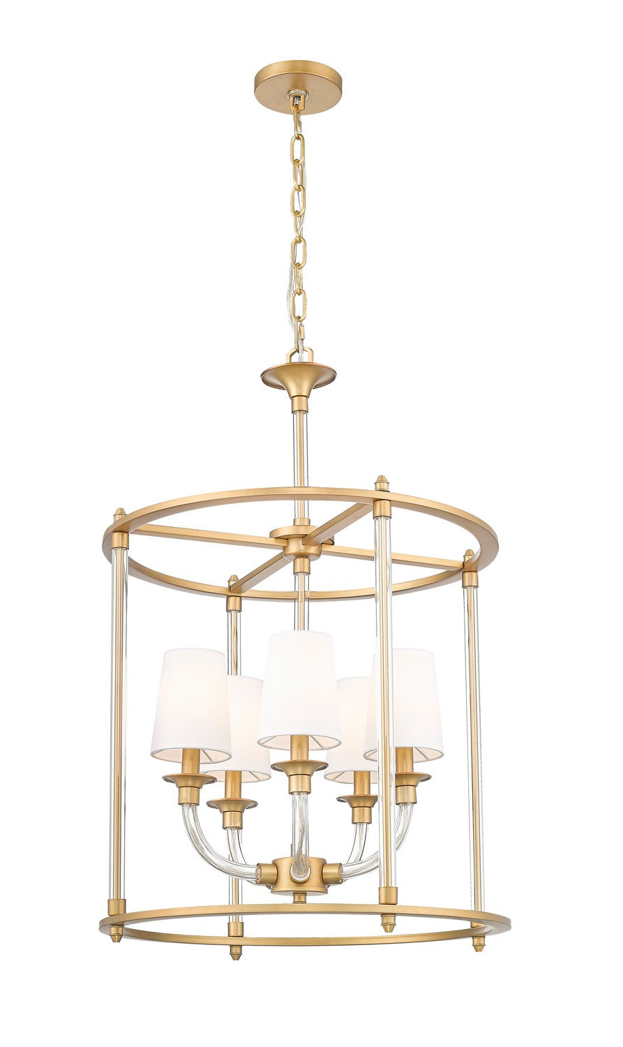 Z-Lite - 1950-5C-RB - Five Light Chandelier - Katerina - Rubbed Brass