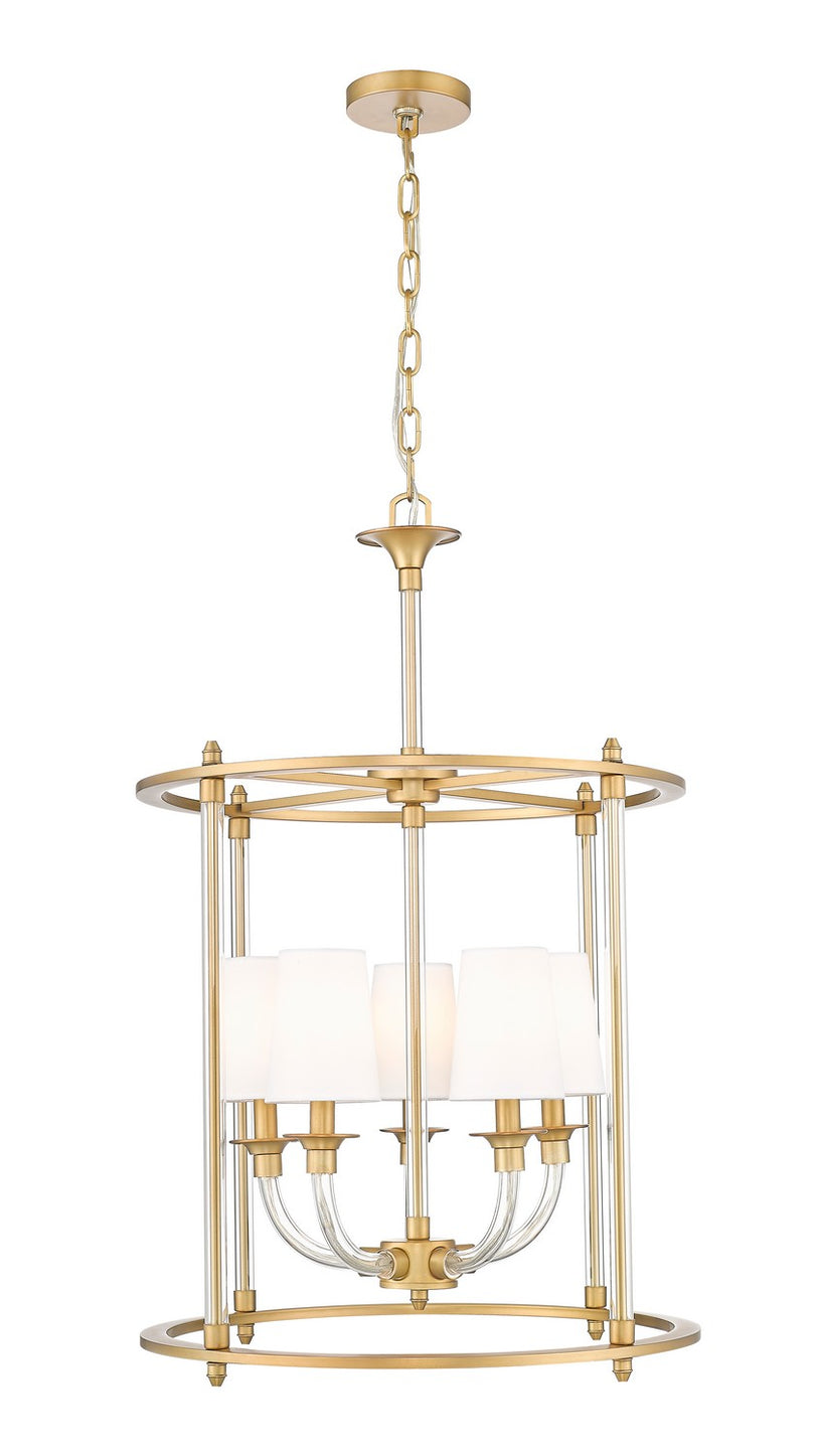 Z-Lite - 1950-5C-RB - Five Light Chandelier - Katerina - Rubbed Brass