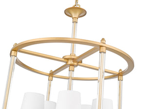 Z-Lite - 1950-5C-RB - Five Light Chandelier - Katerina - Rubbed Brass