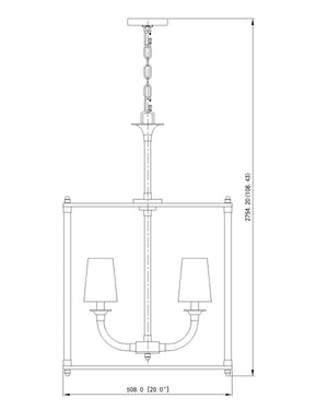 Z-Lite - 1950-5C-RB - Five Light Chandelier - Katerina - Rubbed Brass