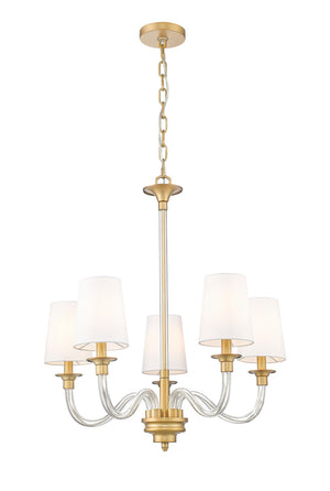 Z-Lite - 1950-5RB - Five Light Chandelier - Katerina - Rubbed Brass