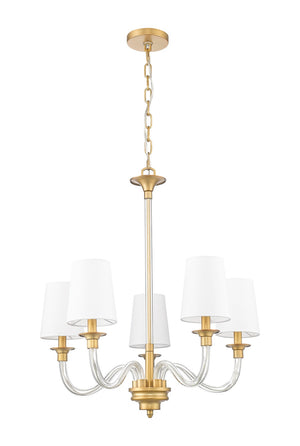 Z-Lite - 1950-5RB - Five Light Chandelier - Katerina - Rubbed Brass