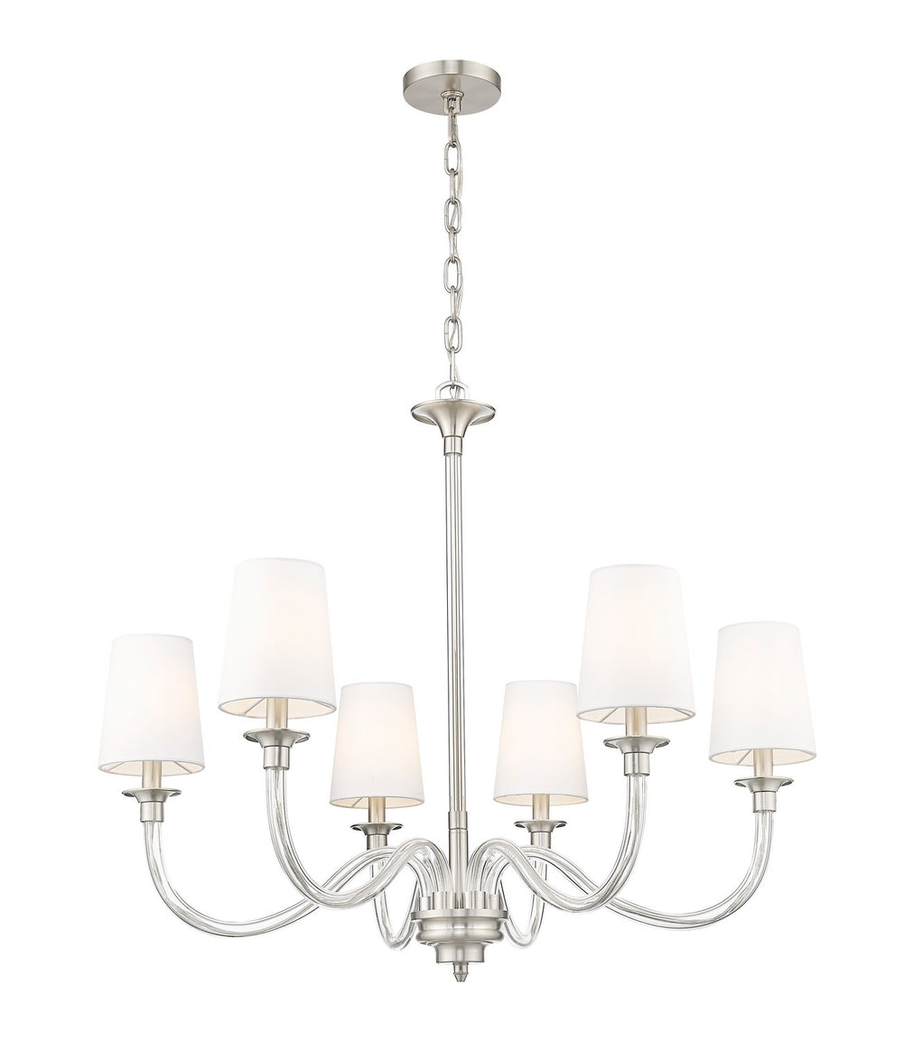 Z-Lite - 1950-6BN - Six Light Chandelier - Katerina - Brushed Nickel